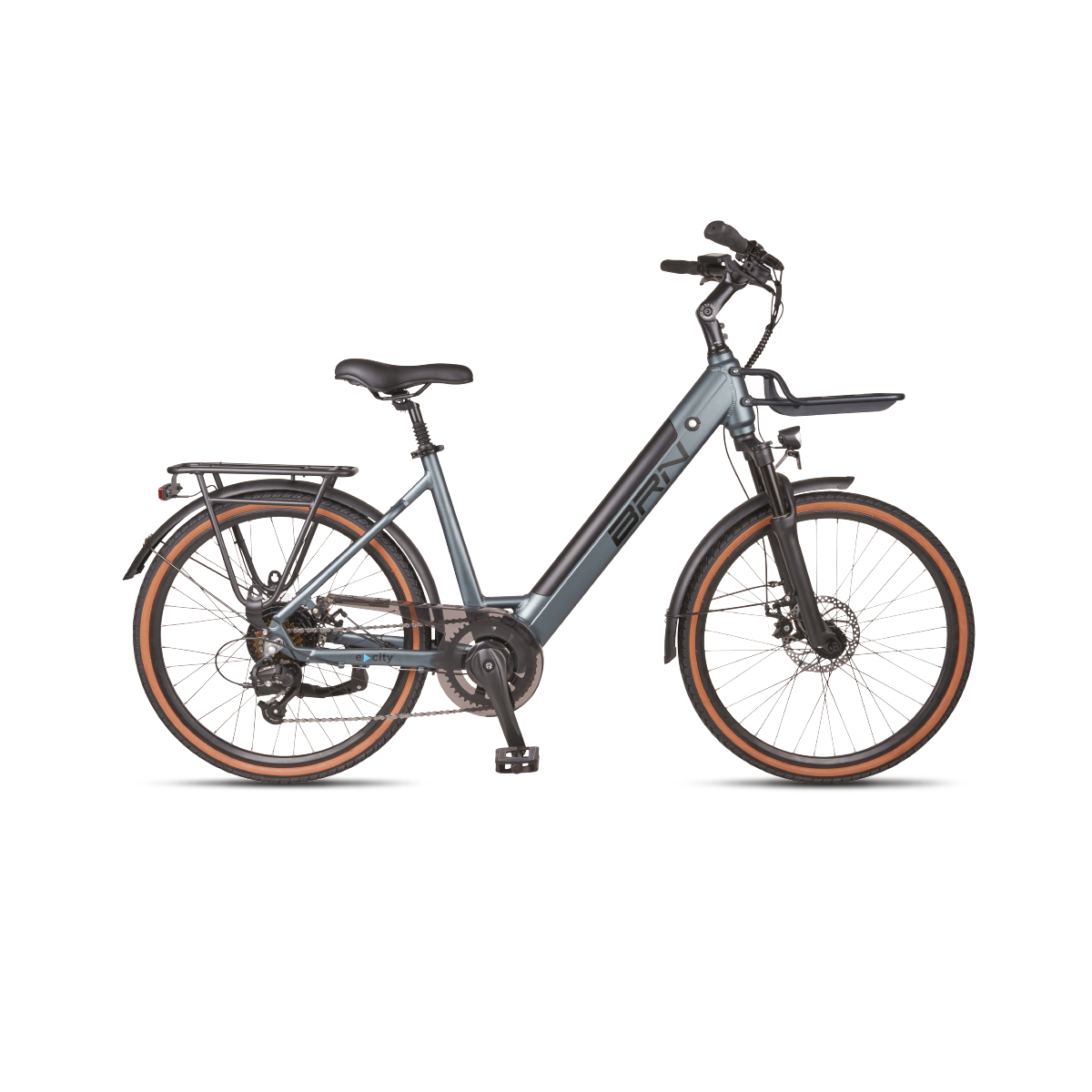 BICI BRN BIKE E-CITY LC 24" GRIGIA