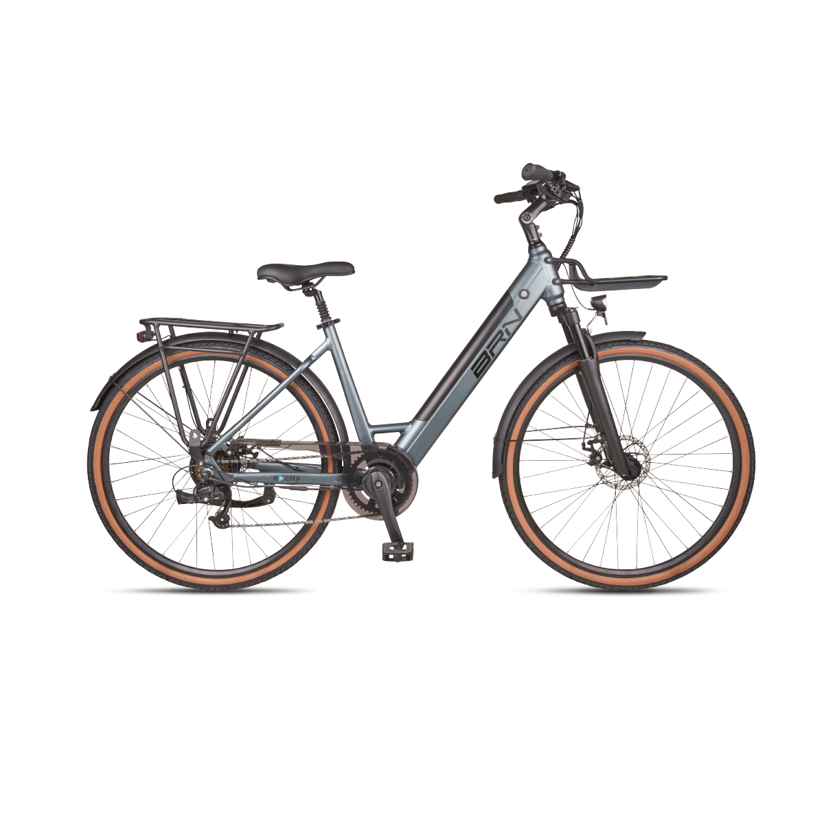 BICI BRN BIKE E-CITY LC 28" GRIGIA