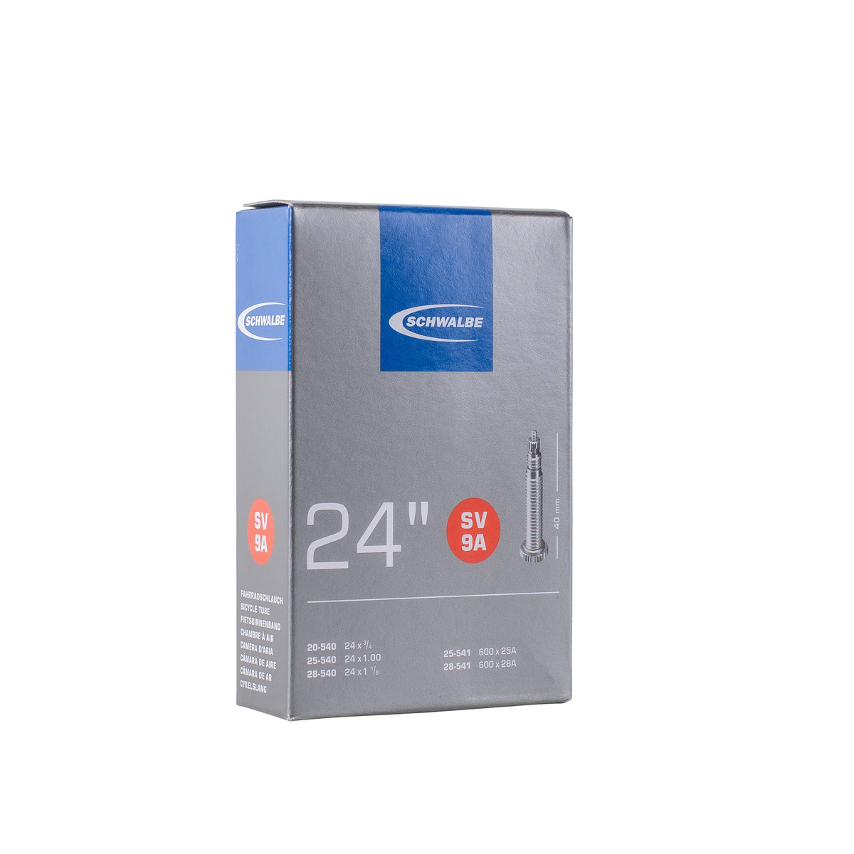 CAMERA SCHWALBE 24 x 1.00 40 mm SV9A