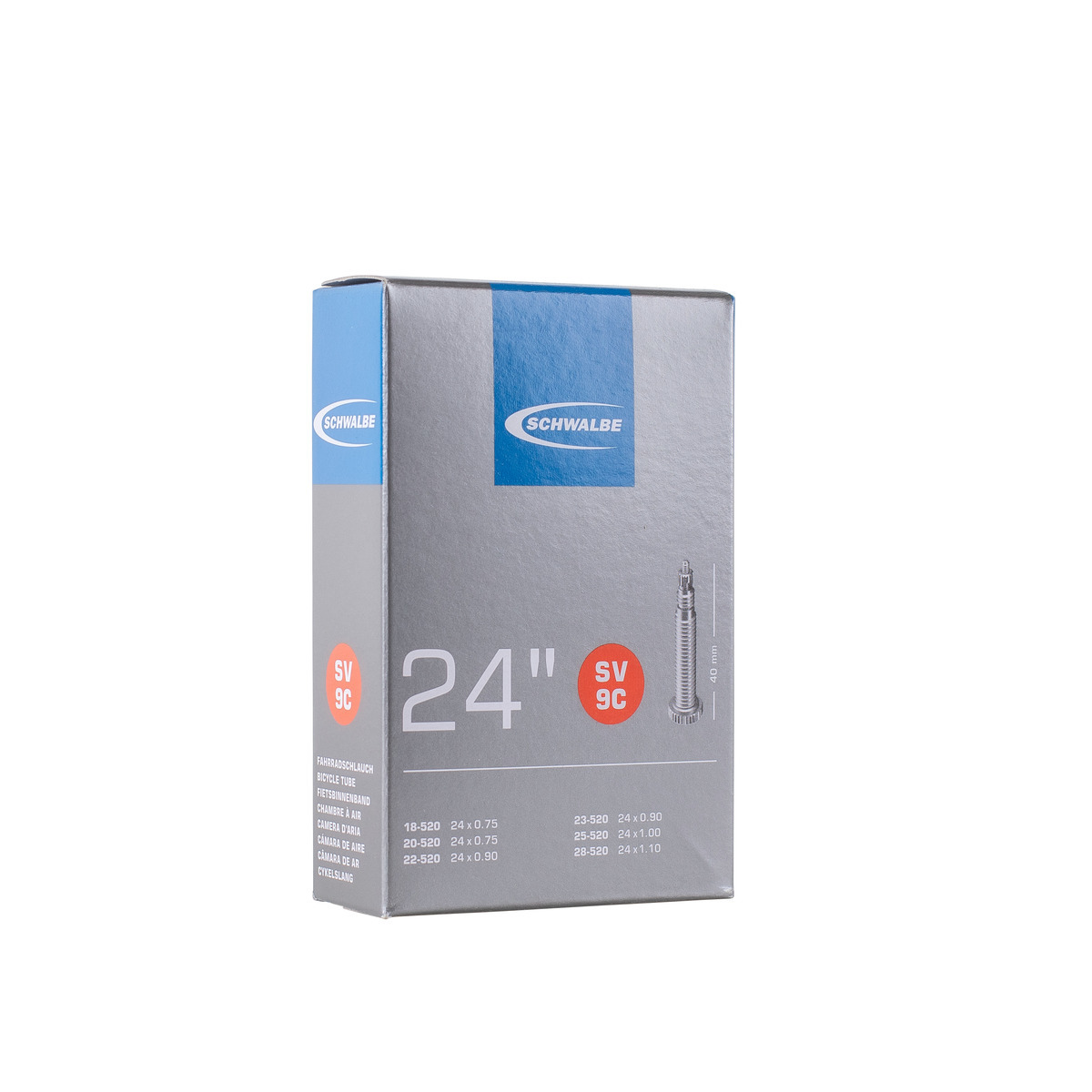 CAMERA SCHWALBE 24 x 0.75/1.10 40 mm SV9C