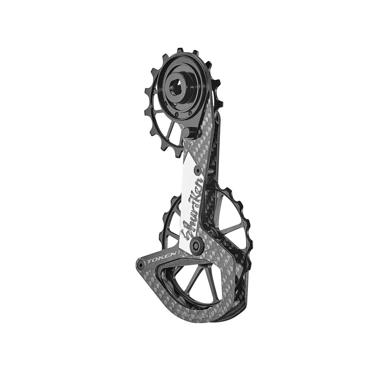 PULLEY SYSTEM TOKEN SHURIKEN OVERSIZED SRAM 15/19T CARBONIO